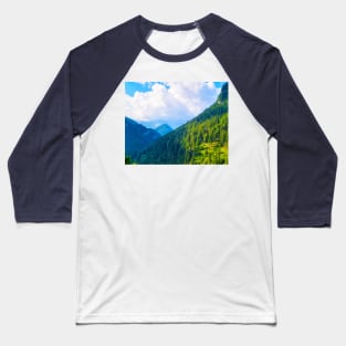 Mountain Gradient Baseball T-Shirt